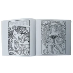 Alphonse Mucha Coloring Book
