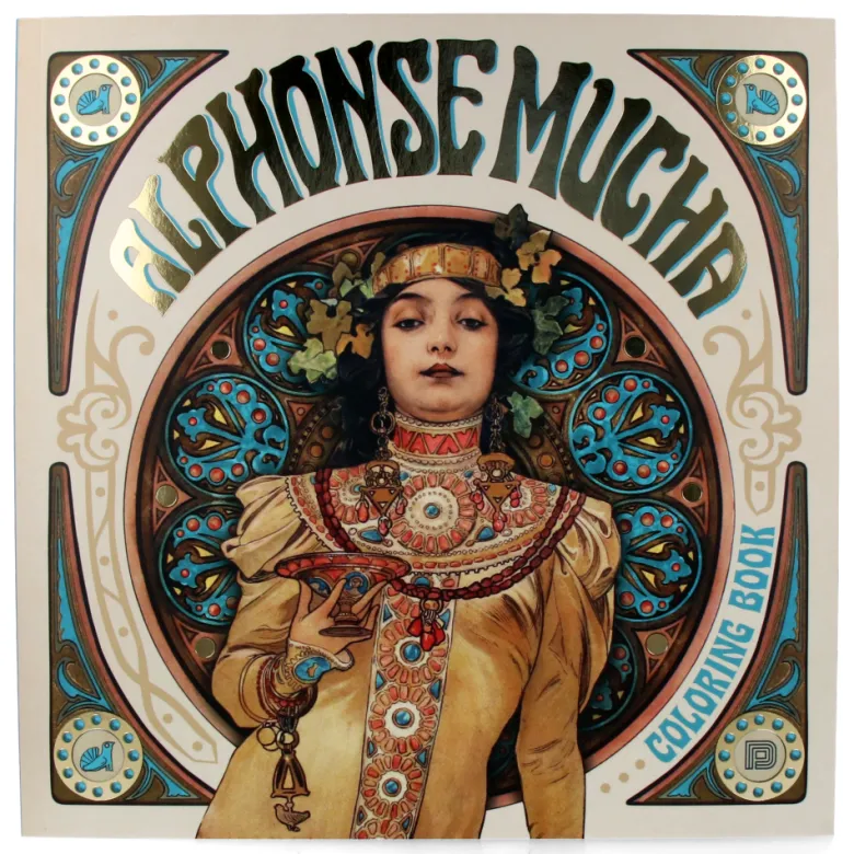 Alphonse Mucha Coloring Book