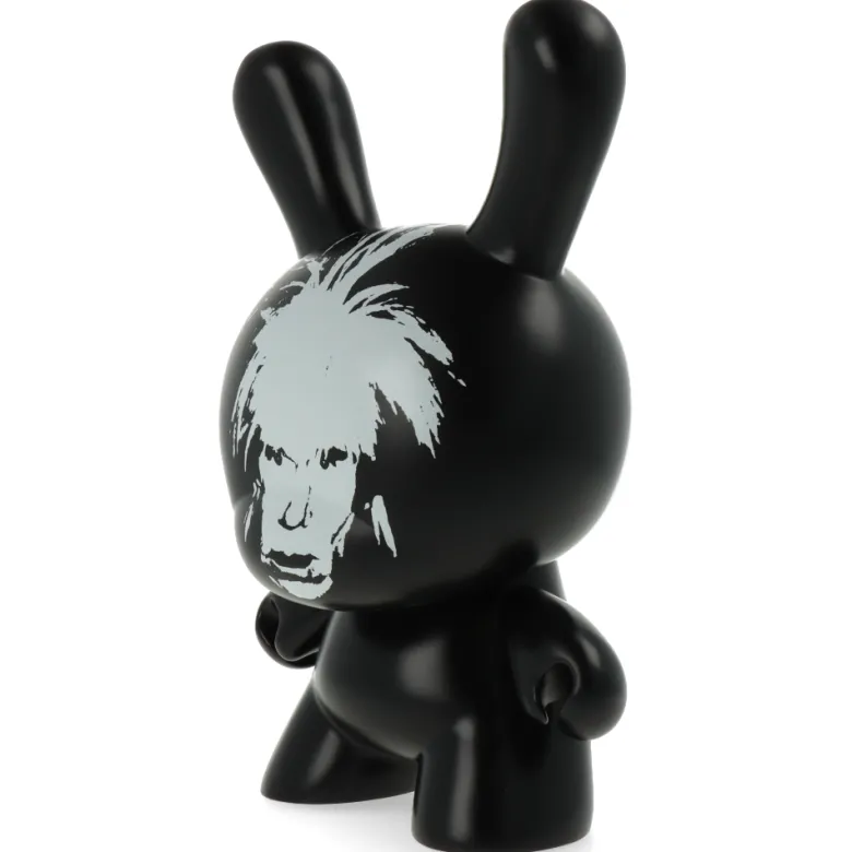 Andy Warhol Fright Wig Self-Portrait 8" Masterpiece Dunny - Monochrome Edition