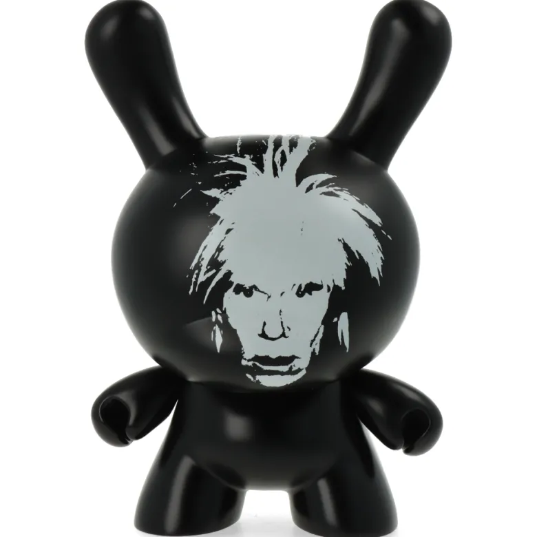 Andy Warhol Fright Wig Self-Portrait 8" Masterpiece Dunny - Monochrome Edition