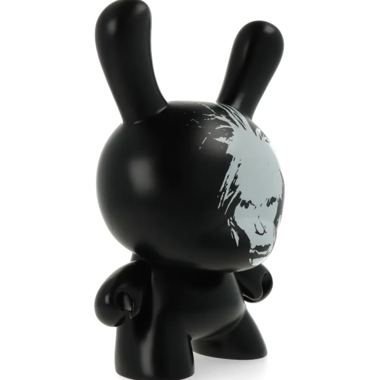 Andy Warhol Fright Wig Self-Portrait 8" Masterpiece Dunny - Monochrome Edition