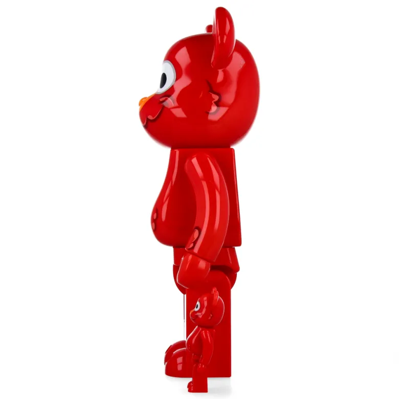 400% + 100% Bearbrick Coin Parking Delivery x Sesame Street Elmo (CPD Ver.) and Shiraishi-San (Sesame Street Ver.)