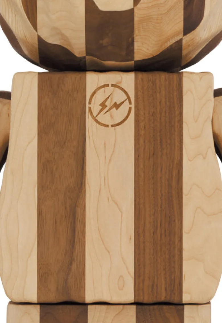 Bearbrick Karimoku Fragment Design 1000% Carved Wooden - Longitudinal Chess 1000%