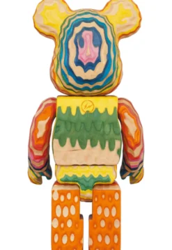 400% Bearbrick Karimoku Fragment Design Haroshi Vertical Carved Wooden