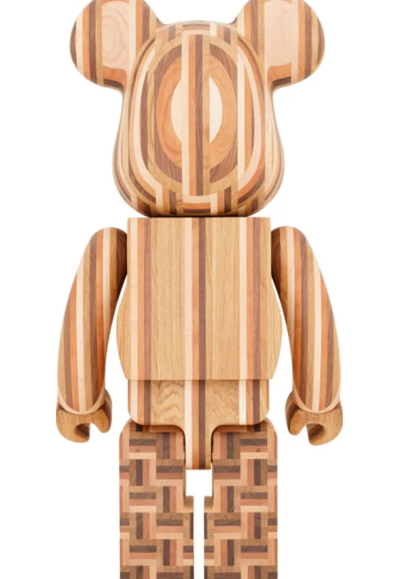 1000% Bearbrick Karimoku Yosegi 2nd