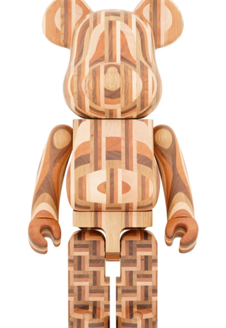 1000% Bearbrick Karimoku Yosegi 2nd