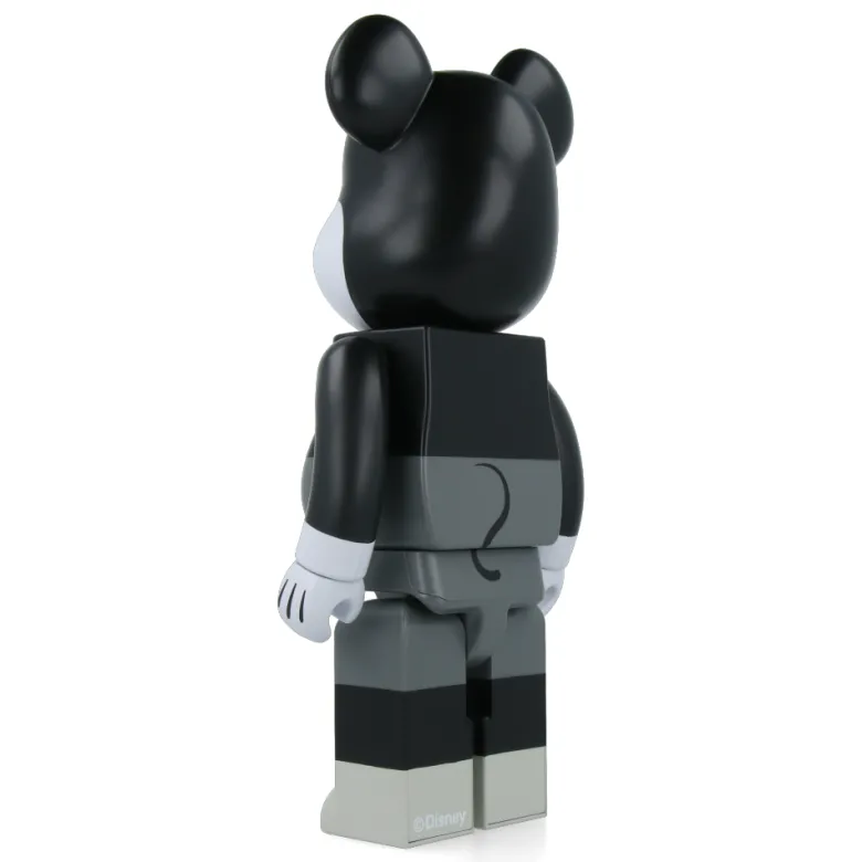 400% Bearbrick Mickey Mouse Black & White - Mickey Mouse & Friends