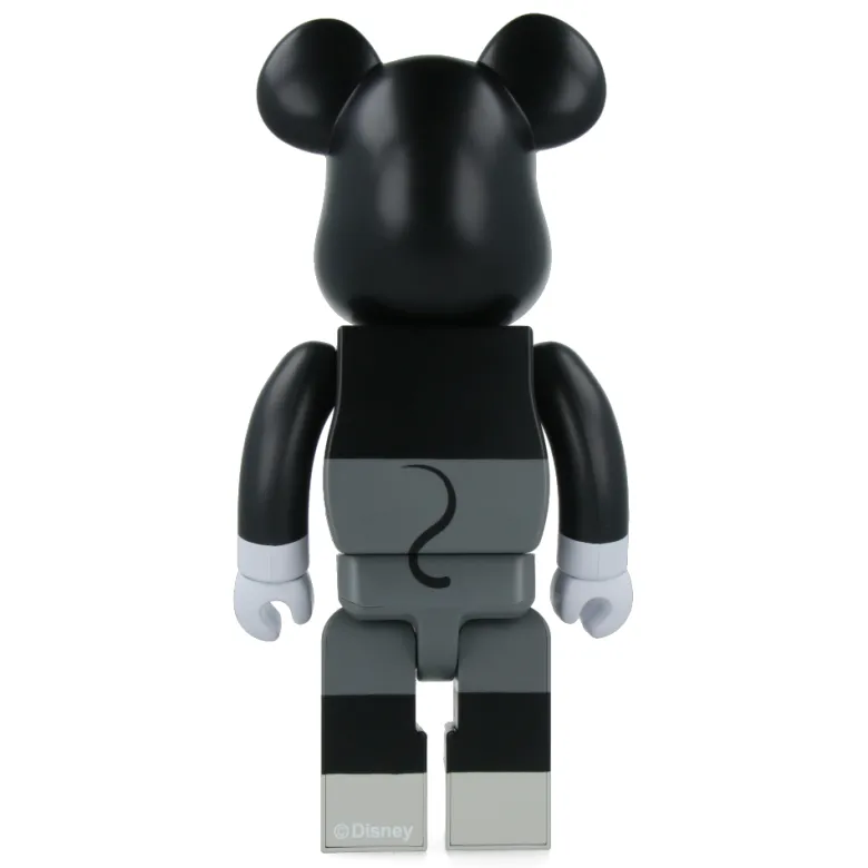 400% Bearbrick Mickey Mouse Black & White - Mickey Mouse & Friends