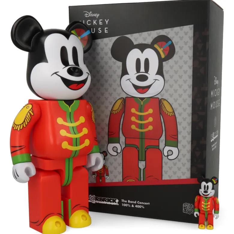 400% + 100% Bearbrick Mickey Mouse The Band Concert