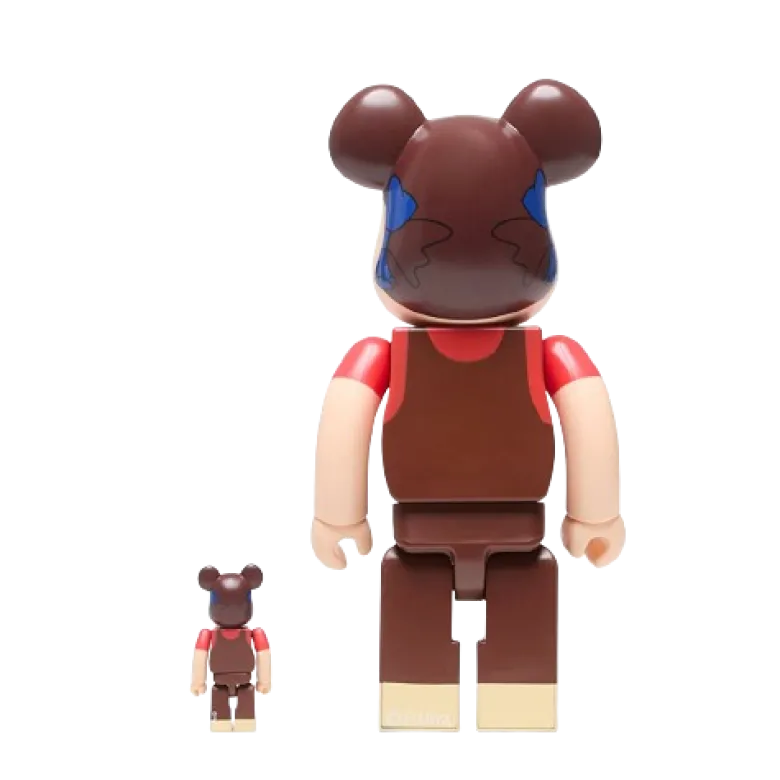400% + 100% Bearbrick Pekochan Chocolate Milky