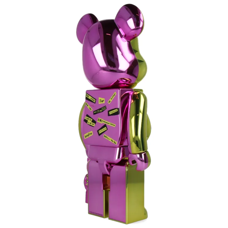 400% + 100% Bearbrick Sex Pistols - Never Mind the Bollocks - Chrome Ver.