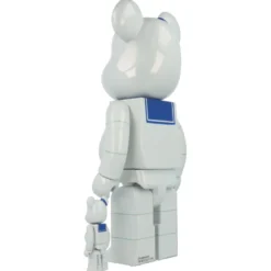 400% + 100% Bearbrick Stay Puft Marshmallow Man White Chrome (SOS Fantômes)