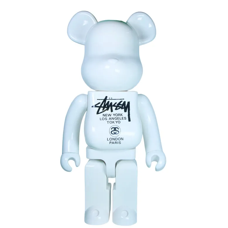 1000% Bearbrick Stussy (white)