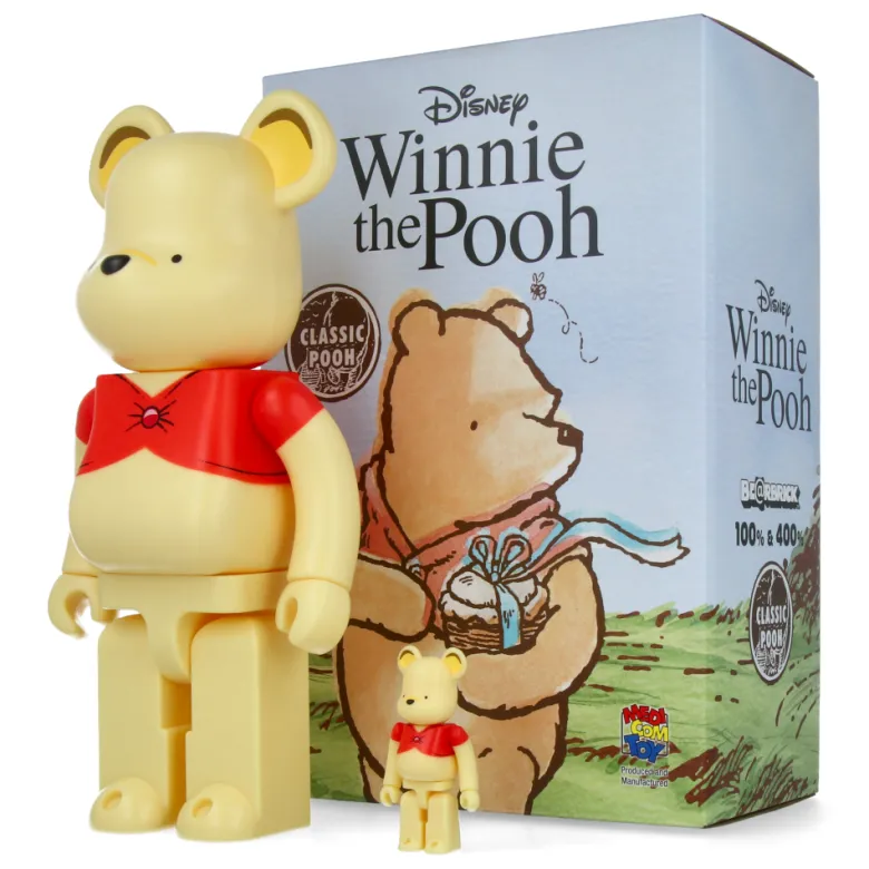 400% + 100% Bearbrick Winnie the Pooh - Classic Pooh Ver.