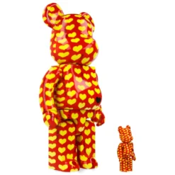 400% + 100% Bearbrick Yellow Heart Reverse Ver.