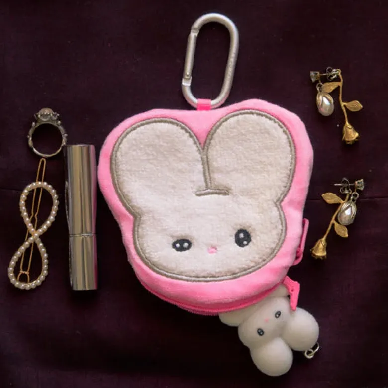 Beco+81 Shirimimi Rabbit Face Pouch