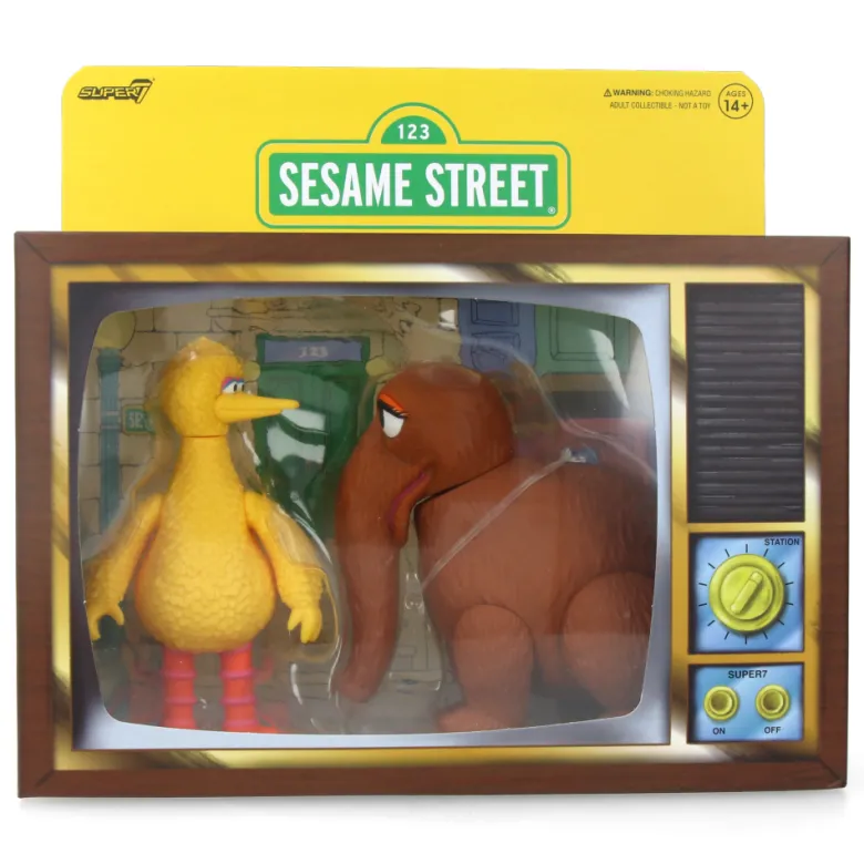 Big Bird and Mr. Snuffleupagus - Sesame Street ReAction Figures (2 Pack)