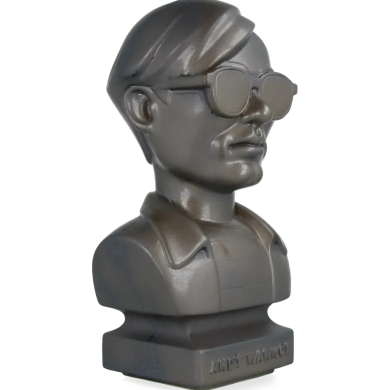 CERAMICK Andy Warhol Bust 60s ASH GOLD