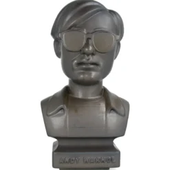 CERAMICK Andy Warhol Bust 60s ASH GOLD