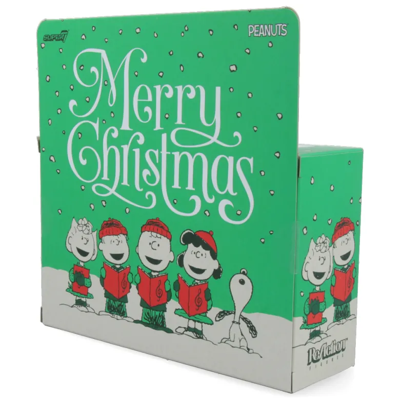 Charlie Brown and Snoopy (Caroling) - ReAction Figures Holiday Box Set