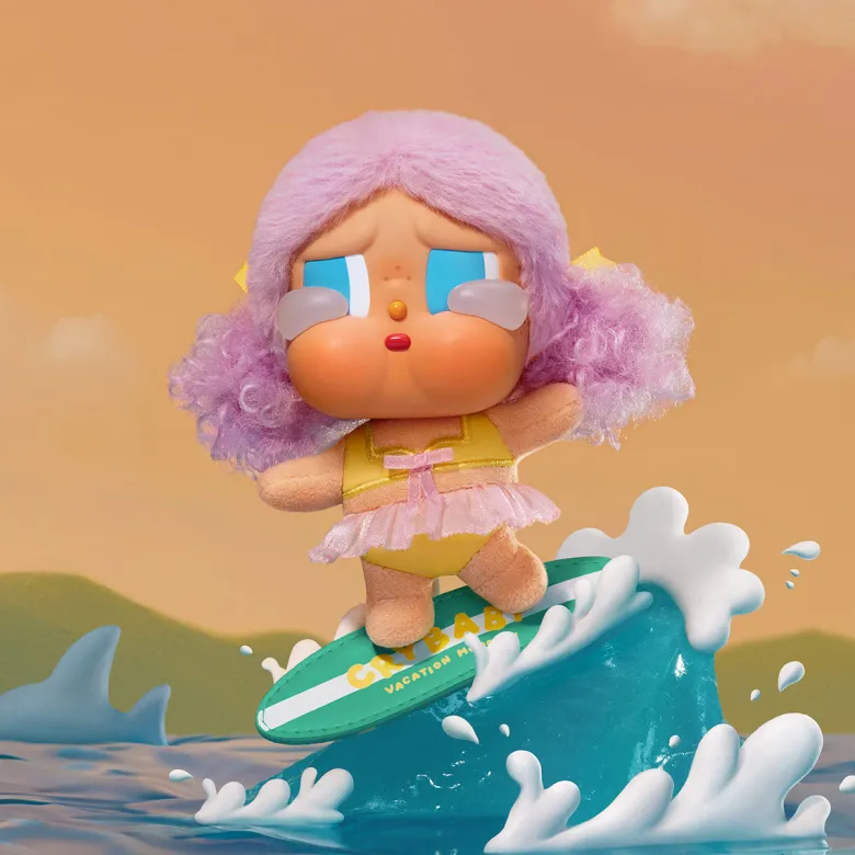 CRYBABY Vacation Mode On Series-Vinyl Plush Pendant Blind Box