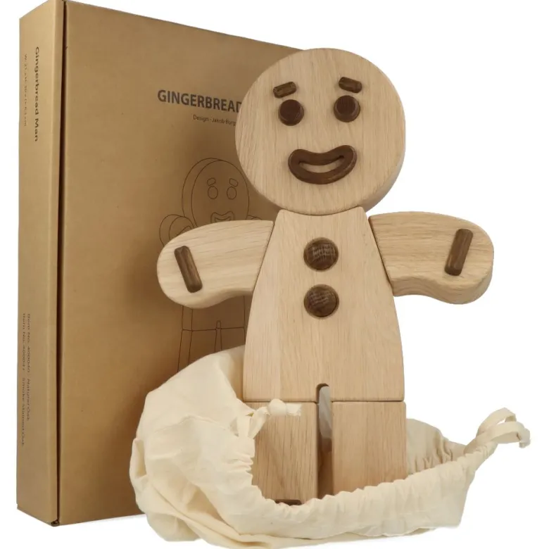 Gingerbread Man Natural Oak - Large