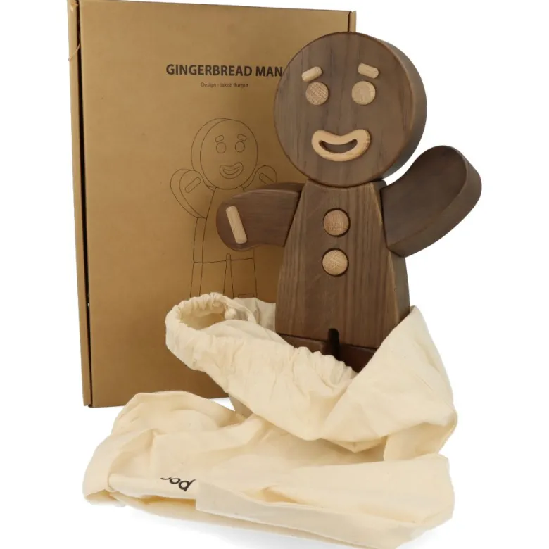 Gingerbread Man Smoke Stained Oak - Large