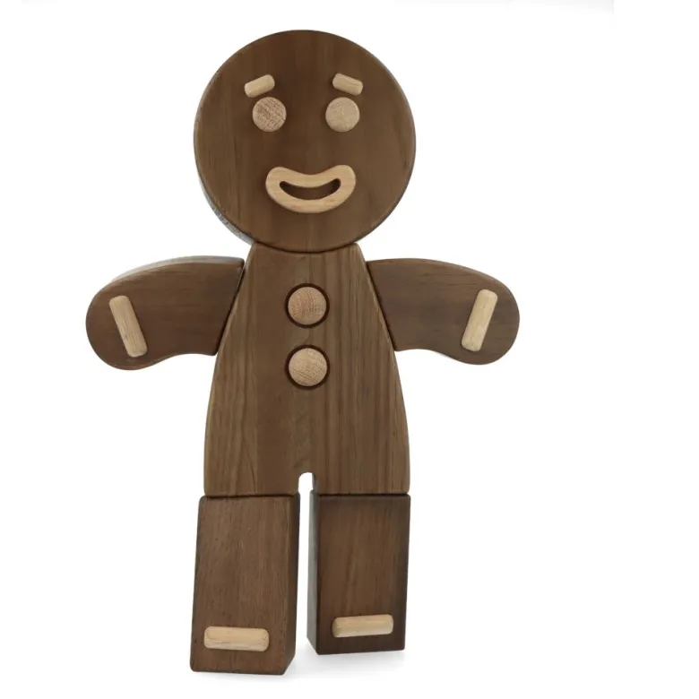 Gingerbread Man Smoke Stained Oak - Large