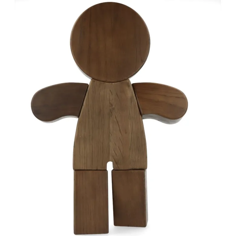 Gingerbread Man Smoke Stained Oak - Large