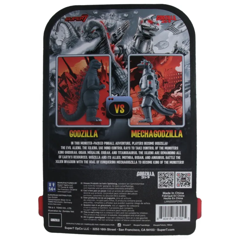 Godzilla '84 (70th Stern Pinball Recolor) - Toho ReAction Figures