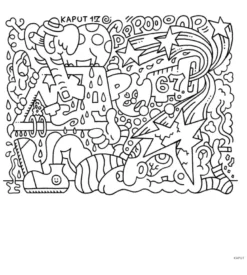 Graffiti Style Coloring Book