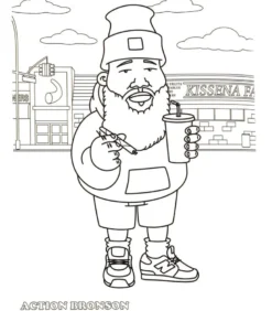 Hip hop coloring book