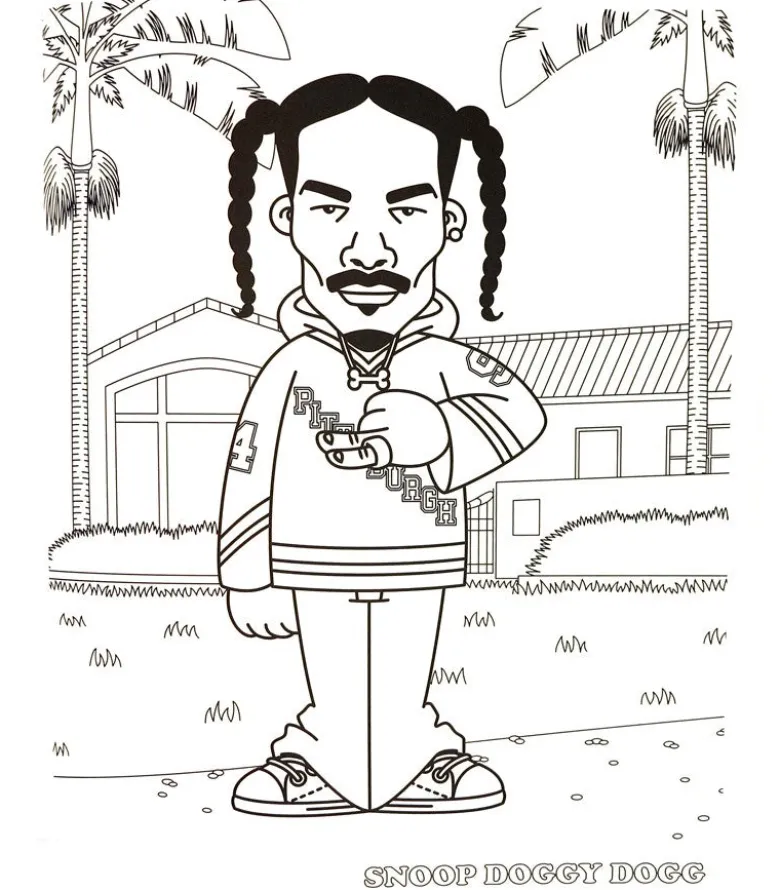 Hip hop coloring book
