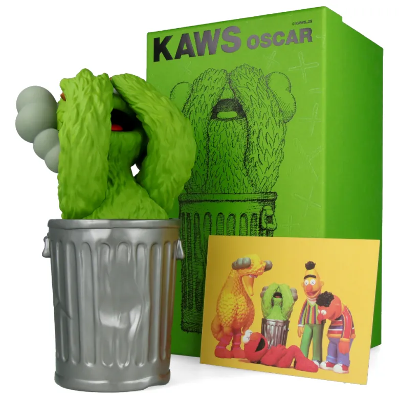 Kaws & Sesame Street - Oscar Figure