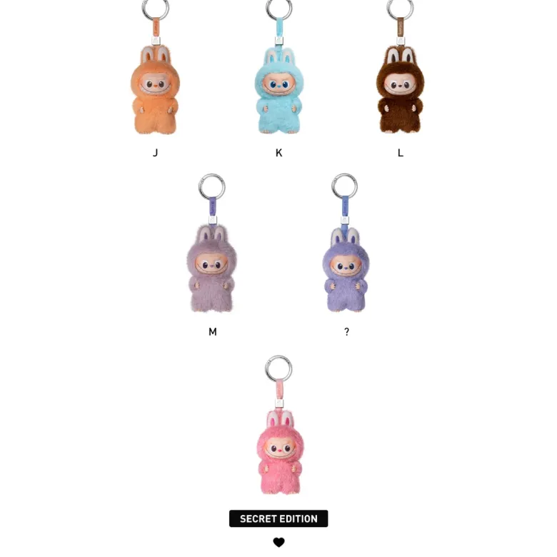 Labubu (The Monsters) - Pin for Love Series - Plush Pendant Blind Box (A-M)