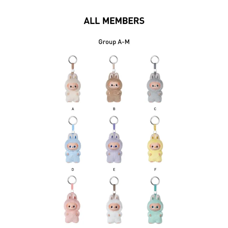 Labubu (The Monsters) - Pin for Love Series - Plush Pendant Blind Box (A-M)