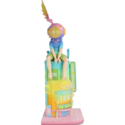 Lonely Colossus Rooftop Boy Colorful Journey