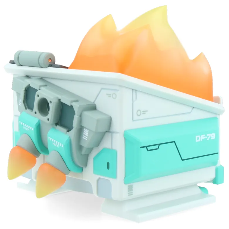 Mecha Dumpster Fire Vinyl Figure