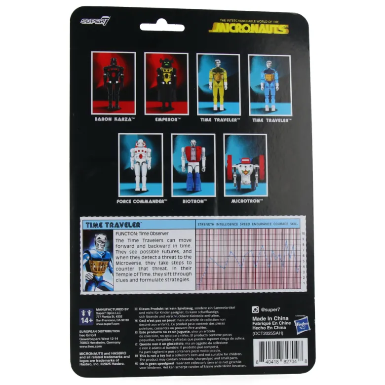 Micronauts ReAction+ Wave 3 - Time Traveler (Translucent Blue)