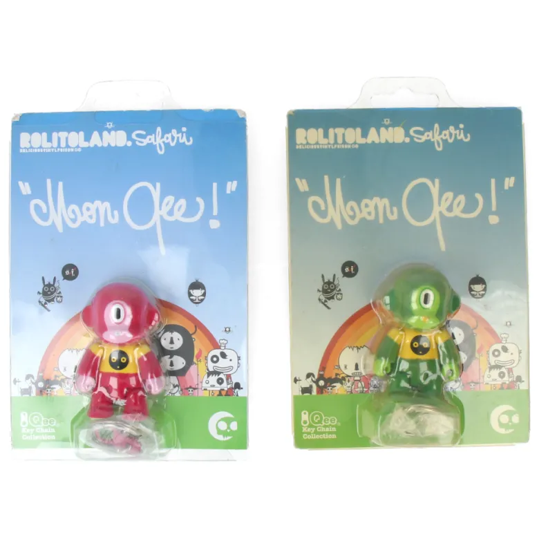 2" Qee - Moon Qee (set of 2) by Rolito