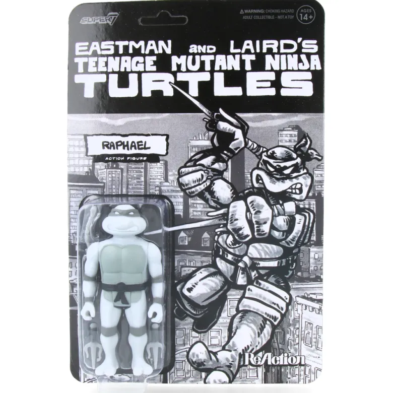 Raphael (Comic Greyscale) - Tortues Ninja - ReAction Figures Wave 9