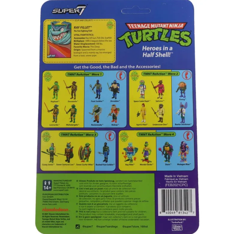 Ray Fillet (Tortues Ninja - TMNT) - ReAction figure