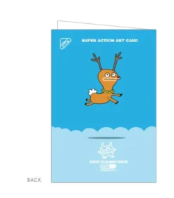 Reindeer Gamers - Carte de Voeux Bleue