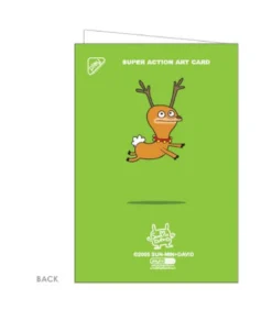 Reindeer Gamers - Carte de Voeux Verte