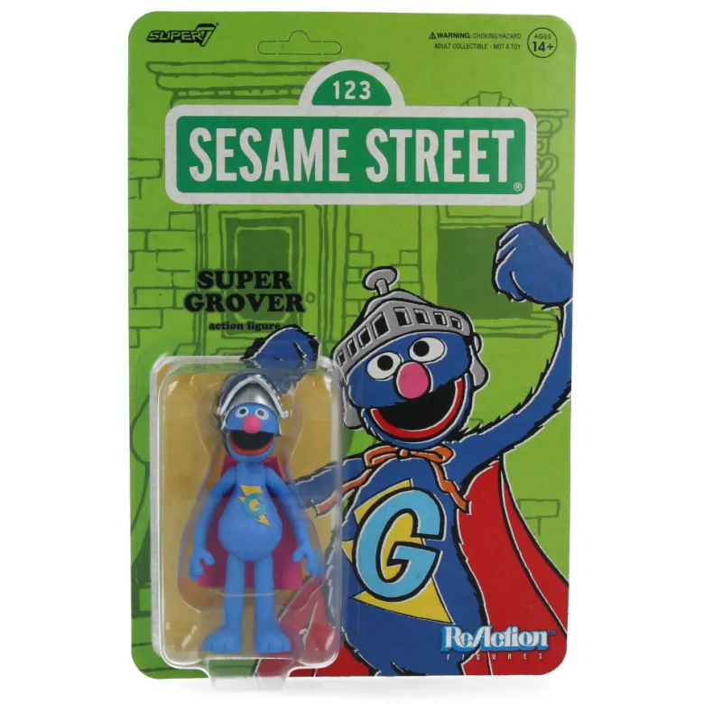 Sesame Street ReAction Figures Wave 3 - Super Grover