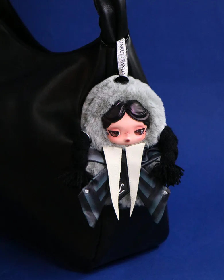 Skullpanda x Wednesday Collectible Plush Figurine