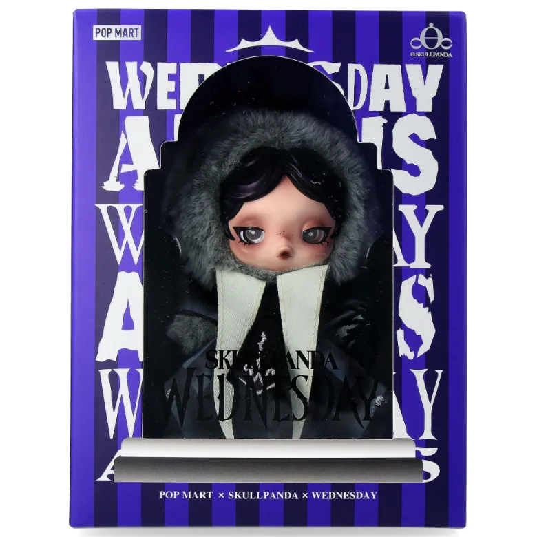 Skullpanda x Wednesday Collectible Plush Figurine
