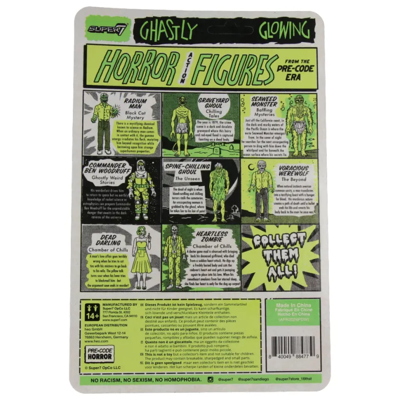 Spine-Chilling Ghoul (Glow) - Unseen 9 - Pre-Code Horror ReAction Figures Wave 4