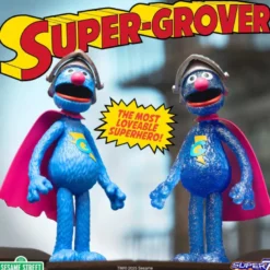 Super Grover (w/CHASE) - Sesame Street ReAction Figures