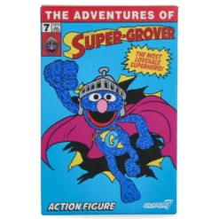 Super Grover (w/CHASE) - Sesame Street ReAction Figures